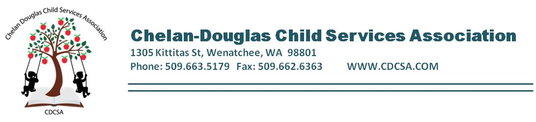 Chelan-Douglas Child Services Assoc's Logo